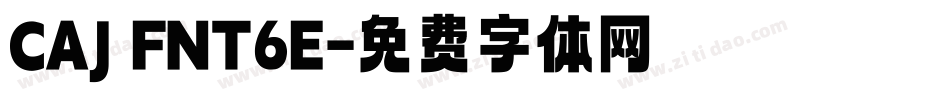 CAJ FNT6E字体转换
